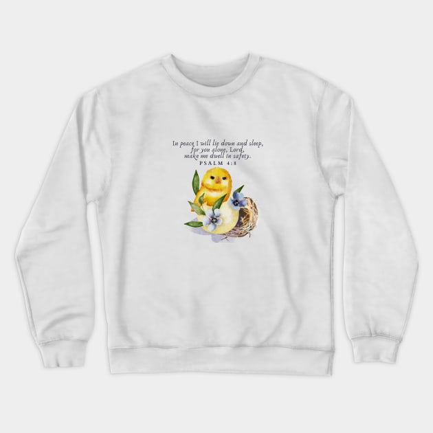 Psalm 4 8 Crewneck Sweatshirt by Mission Bear